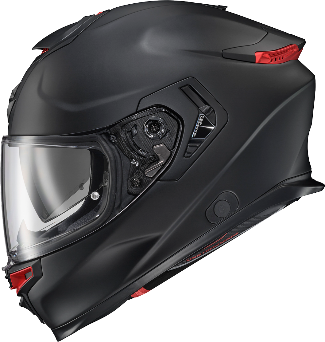 Scorpion EXO ECL-0107 Exo Eclipse Full Face Helmet Matte Black with Advanced Safety and Comfort Features