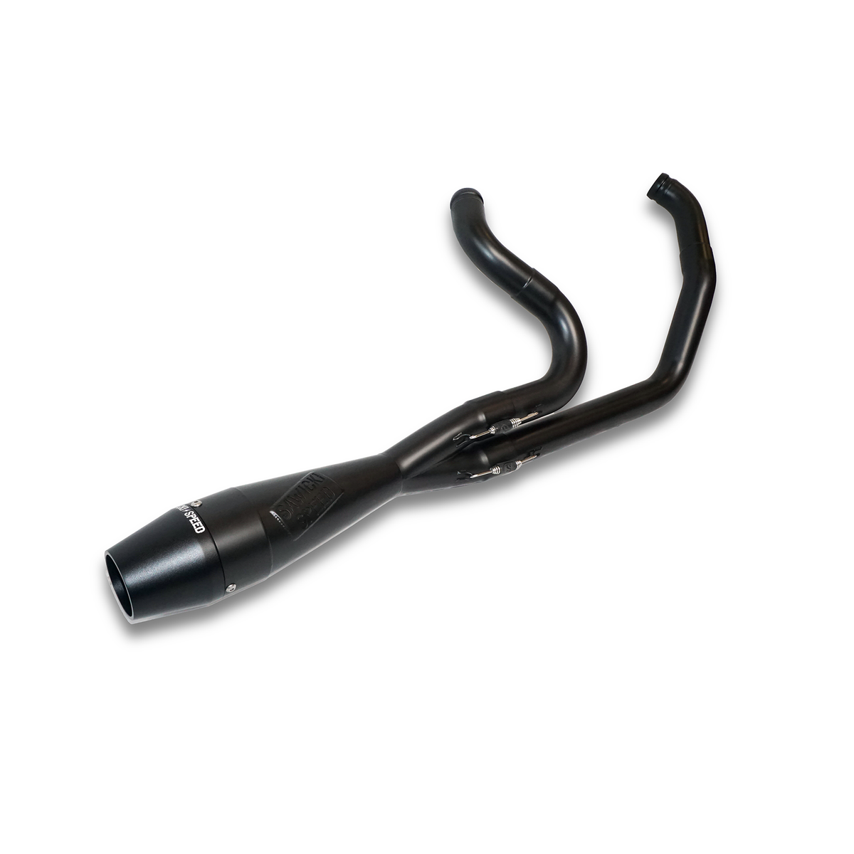 Sawicki Speed 930-02622 M8 Softail Shorty Black Exhaust System