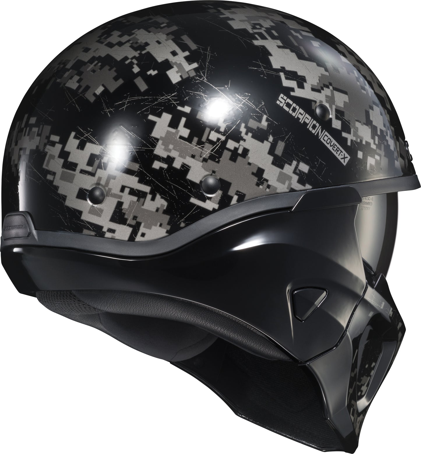 Scorpion EXO Covert X Open Face Helmet Digicamo Medium - Enhanced Safety and Comfort