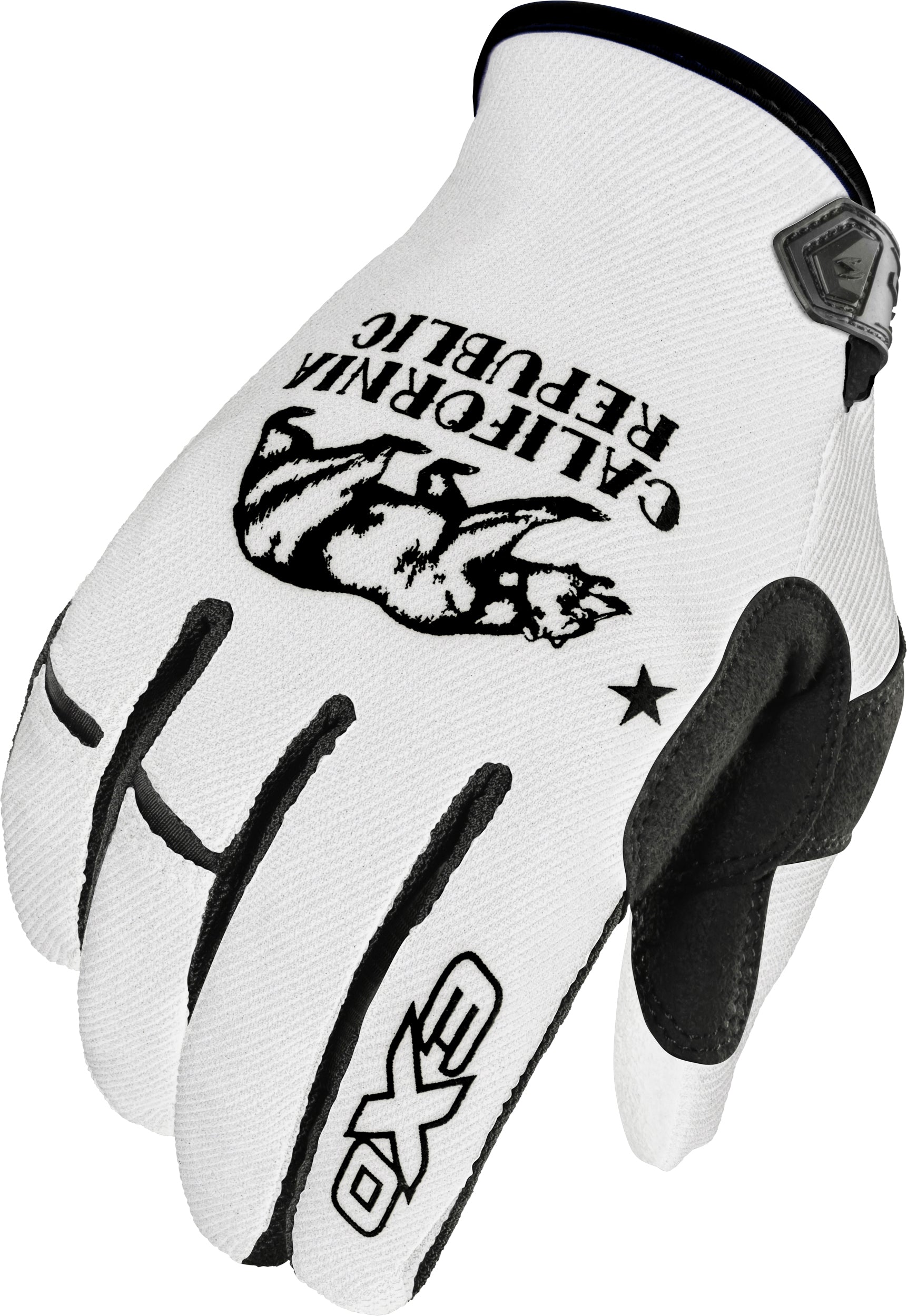 Scorpion EXO Moto-Flex Gloves G48-056 - Golden State White and Black, XL
