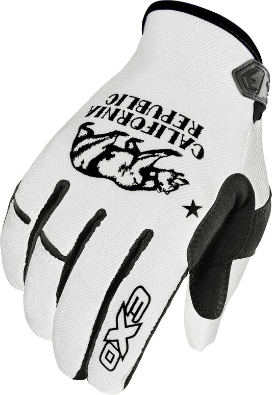 Scorpion EXO Moto-Flex Gloves G48-054 * Durable, Flexible Motorcycle and Sports Gloves in White/Black Medium