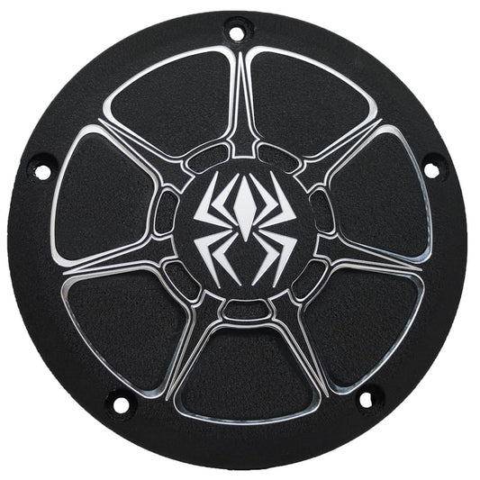 Rekluse Derby Cover – Black Wrinkle- Harley Sportster