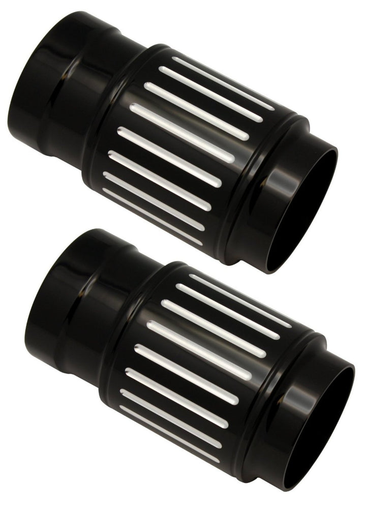 Pro-One BALL MILLED BLACK BILLET FORK SLIDER COVERS