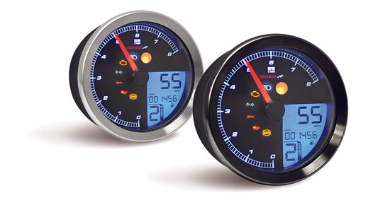 HD-04  4” multifunction meter for Harley-Davidson (silver)