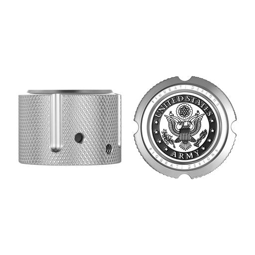 Figurati Designs Harley-Davidson Custom Front Axle Nut Covers Officially Licensed US Army