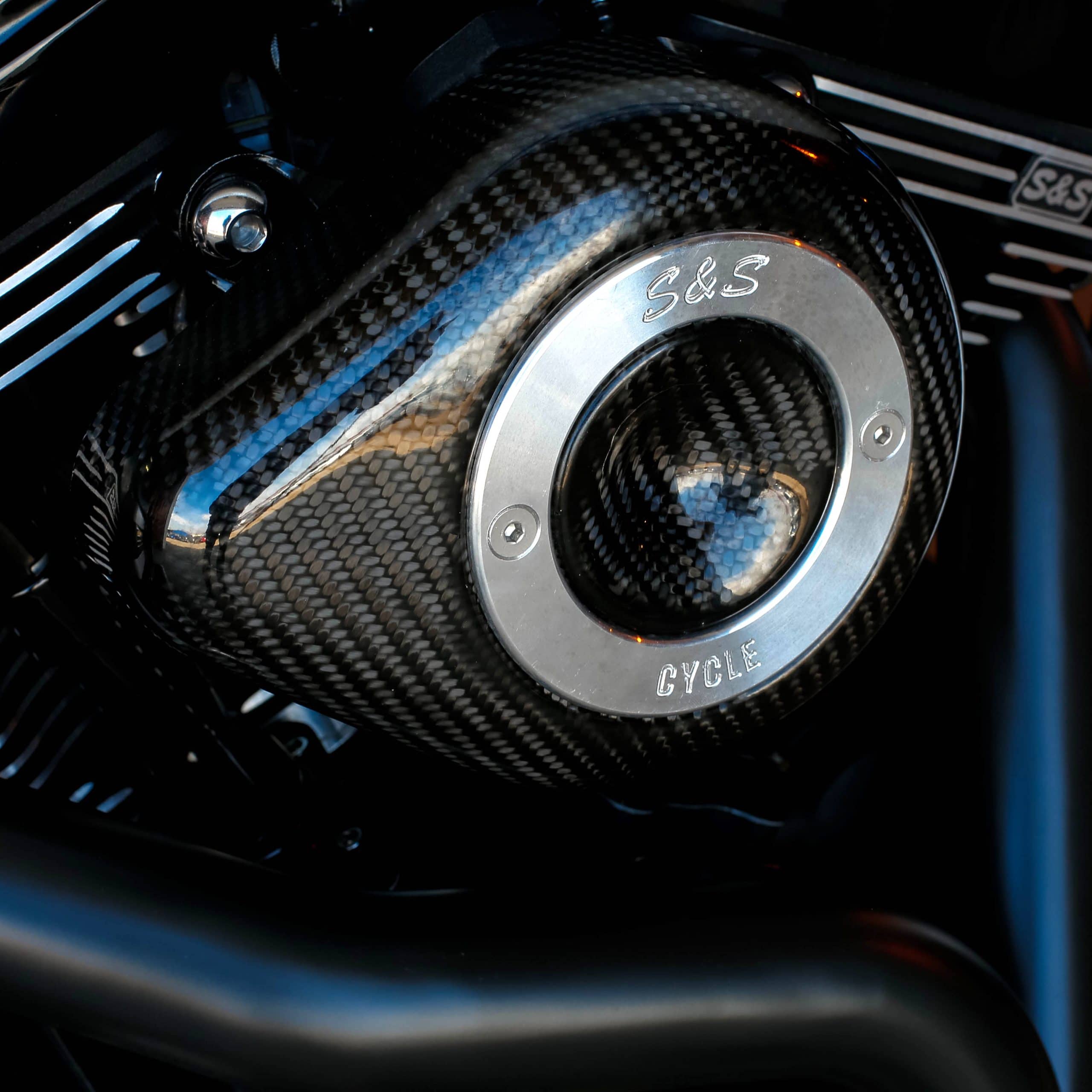 S&S Cycle – Carbon Fiber Teardrop Air Cleaner