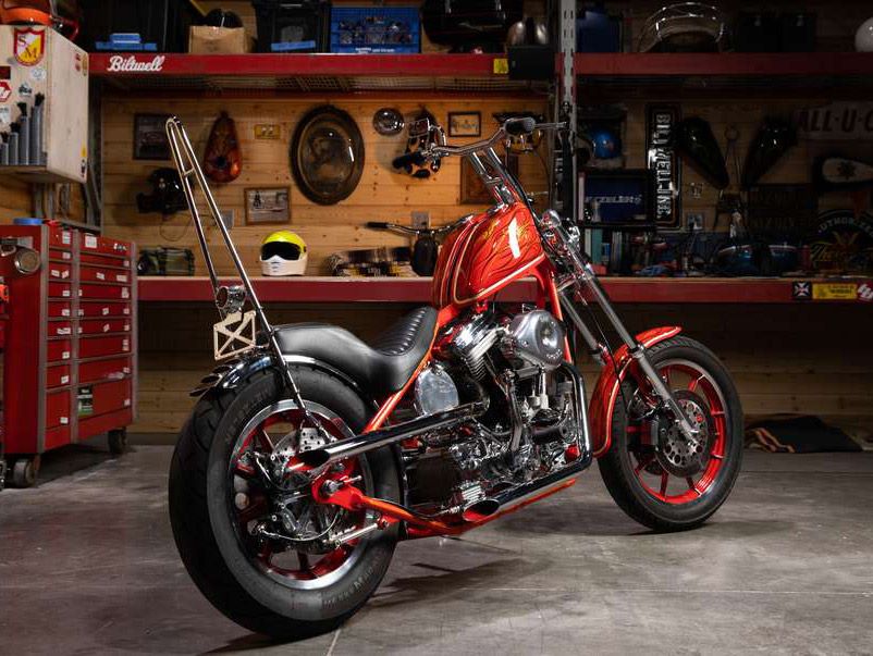 harley evo chopper