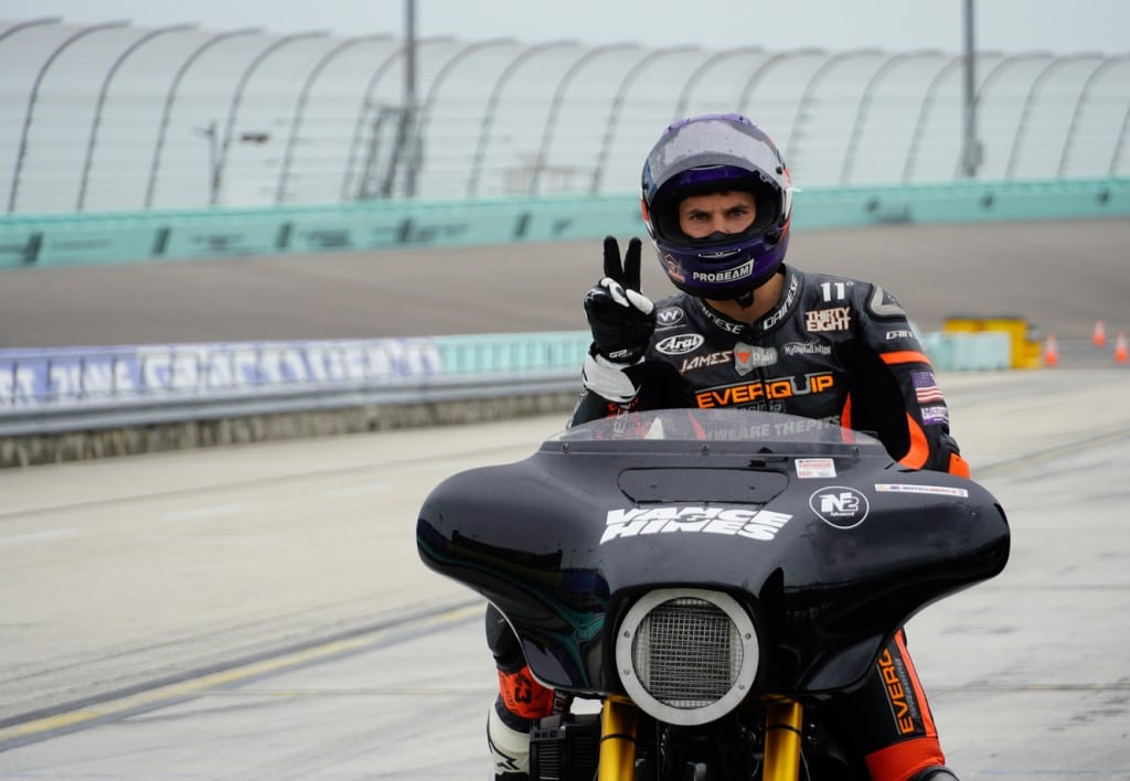 Vance & Hines king of the baggers james rispoli at track