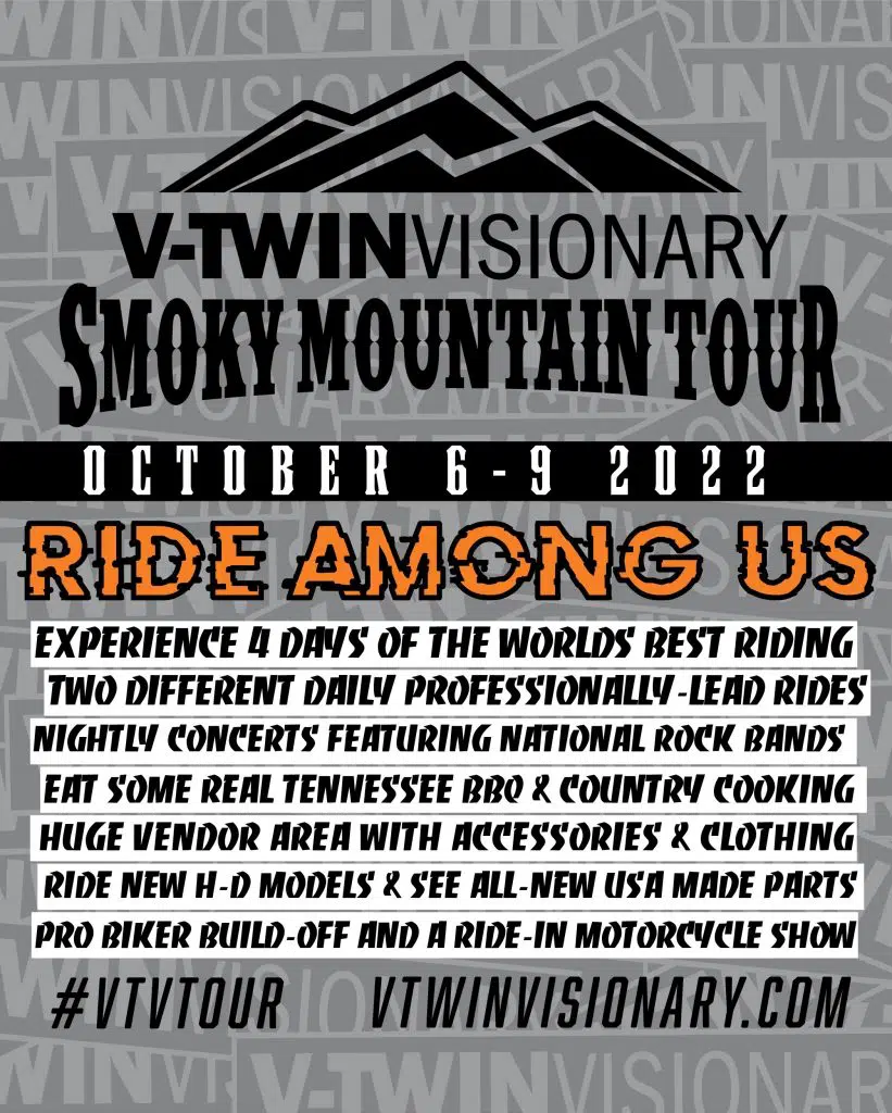 v-twin visionary smoky mtn tour 2022