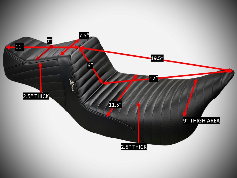 lepera tailwhip seat dimensions