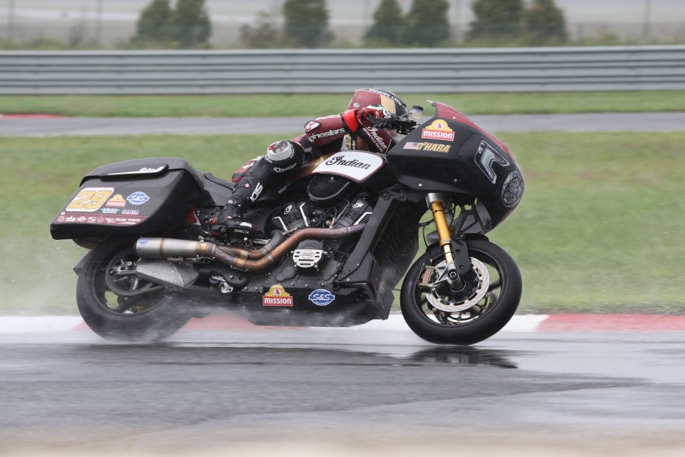 king of the baggers indian challenger at track with s&s