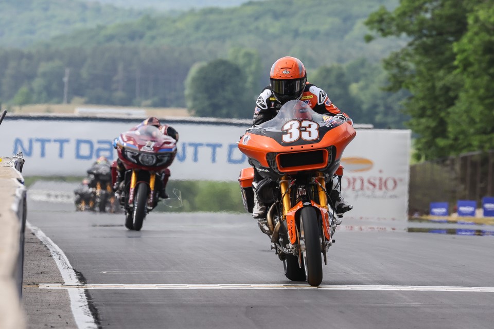 Harley-Davidson Rider Kyle Wyman Extends King of the Baggers Points Lead